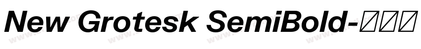 New Grotesk SemiBold字体转换